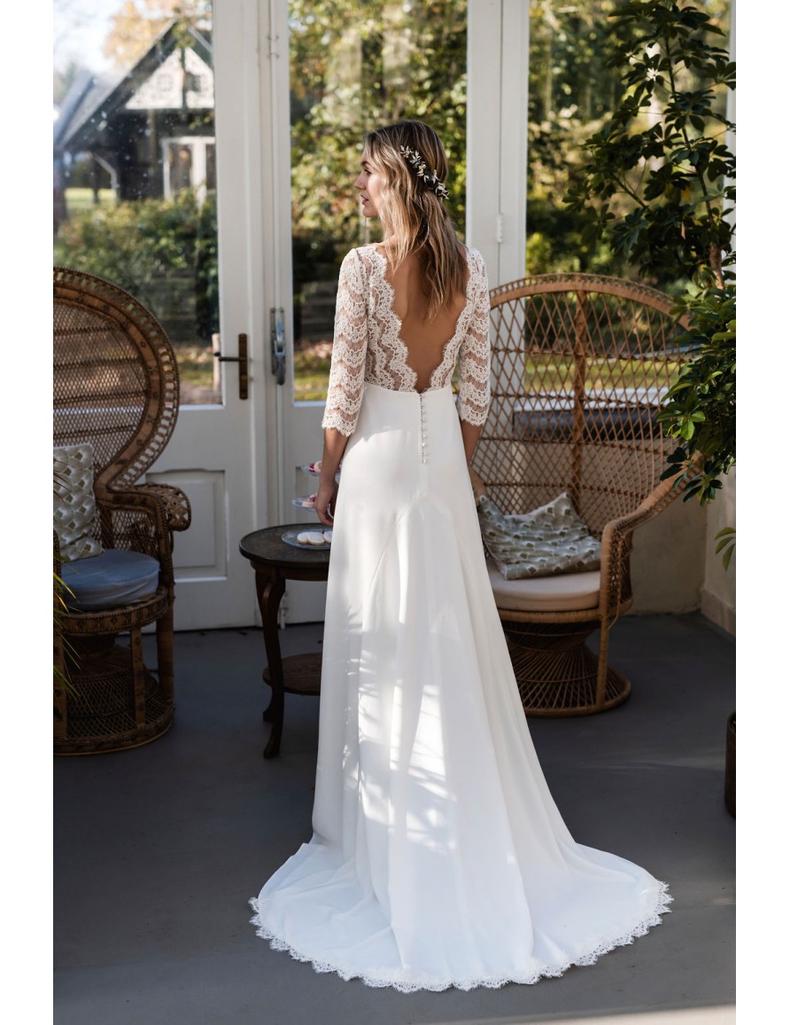 La robe de mariée Anne - Harpe Paris